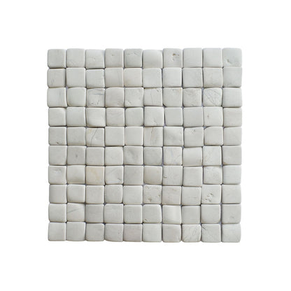 Molar 3 White Natural Stone Mosaic Wall & Floor Tile