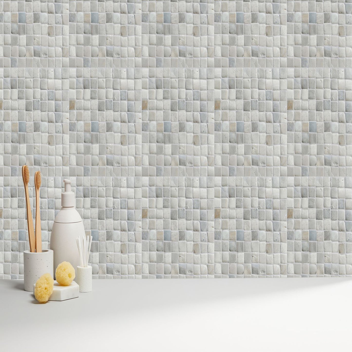 Molar 3 Grey Natural Stone Mosaic Wall & Floor Tile