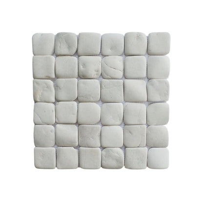 Molar 5 White Natural Stone Mosaic Wall & Floor Tile