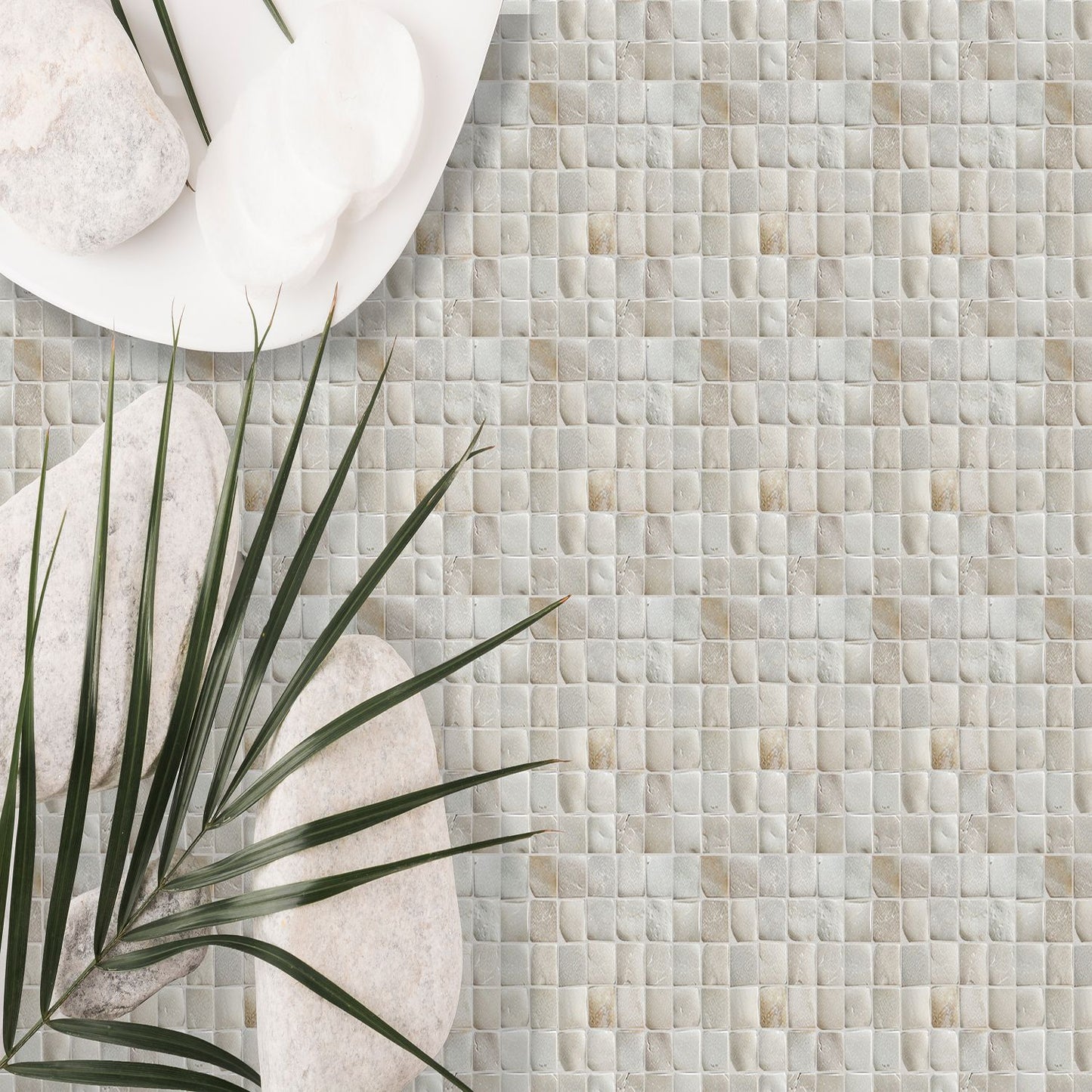 Molar 5 Tan Natural Stone Mosaic Wall & Floor Tile