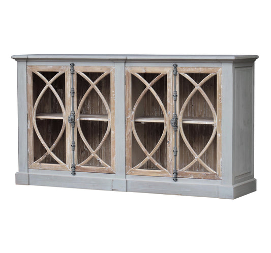Garrity Sideboard, light gray/driftwood