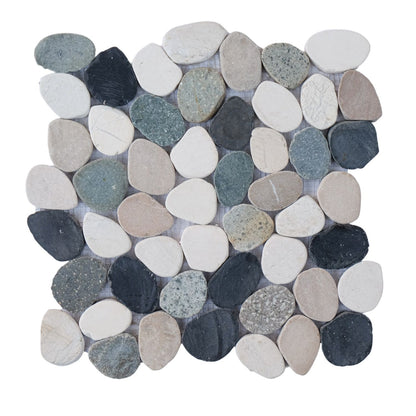 Ibiza Sliced Pebble Mosaic Wall & Floor Tile