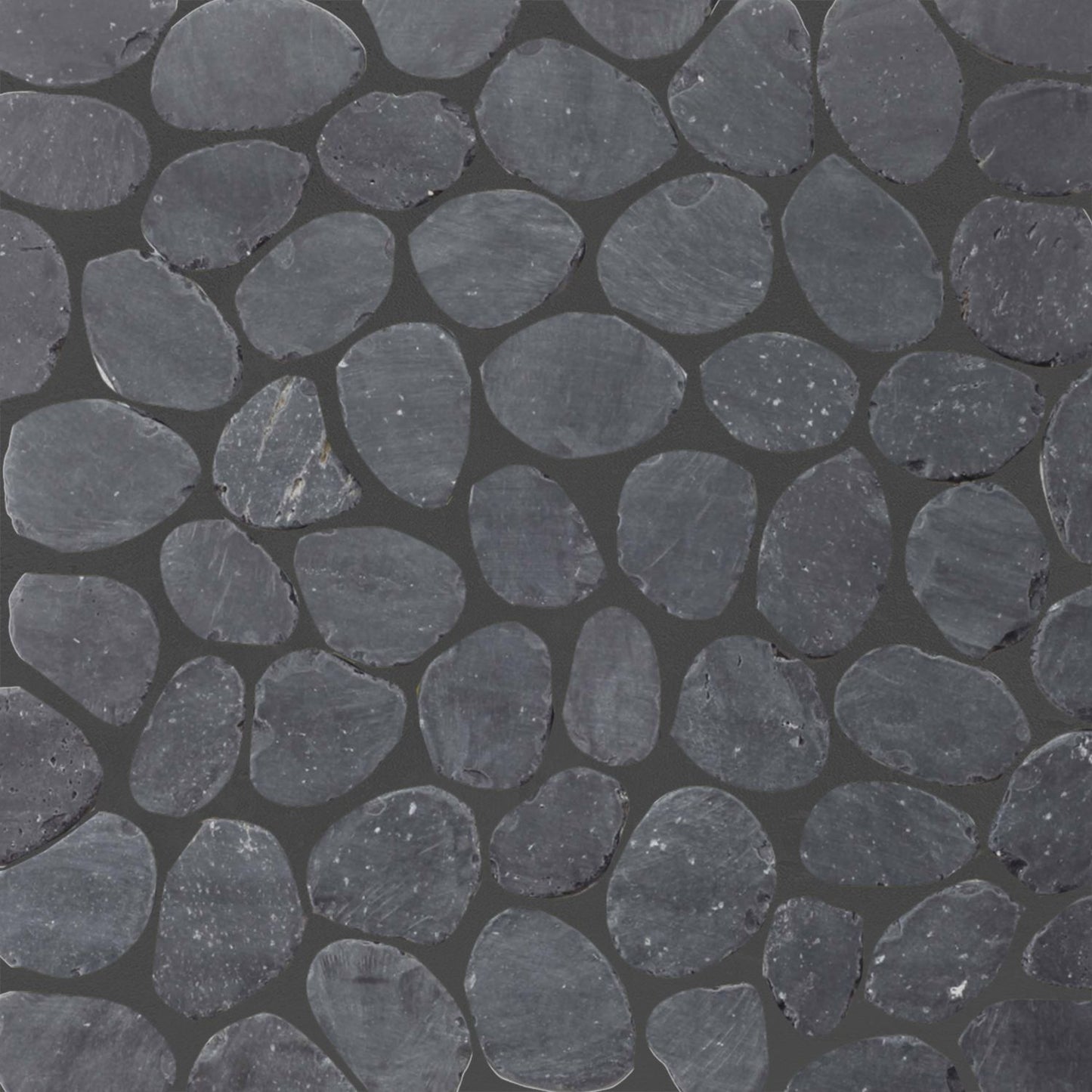 Charcoal Sliced Pebble Mosaic Wall & Floor Tile ( $12.24/sq.ft)