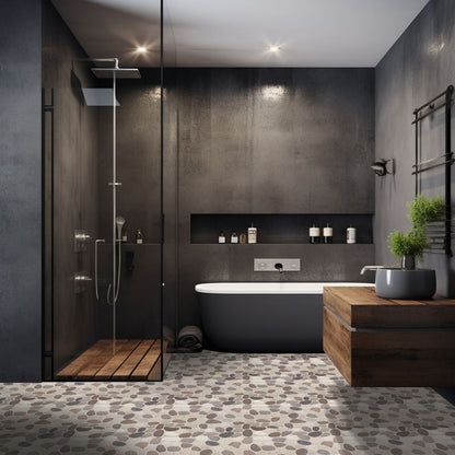 Capucino Sliced Pebble Mosaic Wall & Floor Tile ( $10.93/sq.ft)