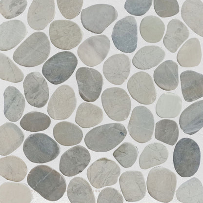 Pale Sliced Pebble Mosaic Wall & Floor Tile ( $10.93/sq.ft)