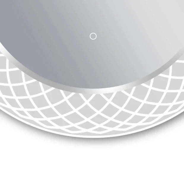 Liza Round LED Lighted Mirror with Dimmer & Defogger - Available in 2 Sizes
