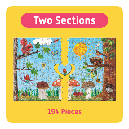 TEAMPUZZLE FOR FAMILIES: Sesame Street – 194-Piece Child & Adult Jigsaw Puzzle – Large & Small Puzzle Pieces – Ages 4+