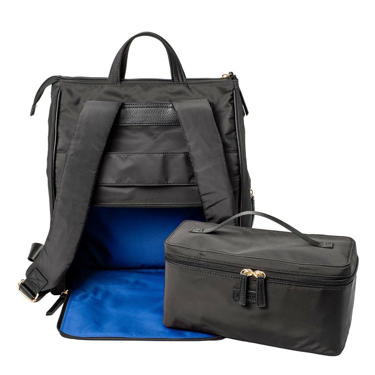 MinkeeBlue Puffer Amber Backpack with Lunch & Shoe Bag