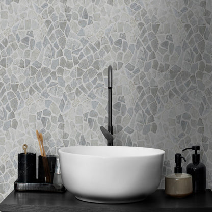 Nusa Grey Random Mosaic Wall & Floor Tile