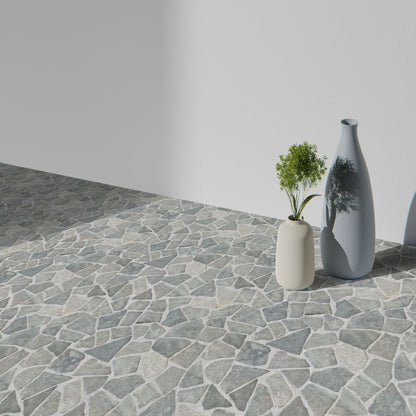 Ash Grey Random Mosaic Wall & Floor Tile