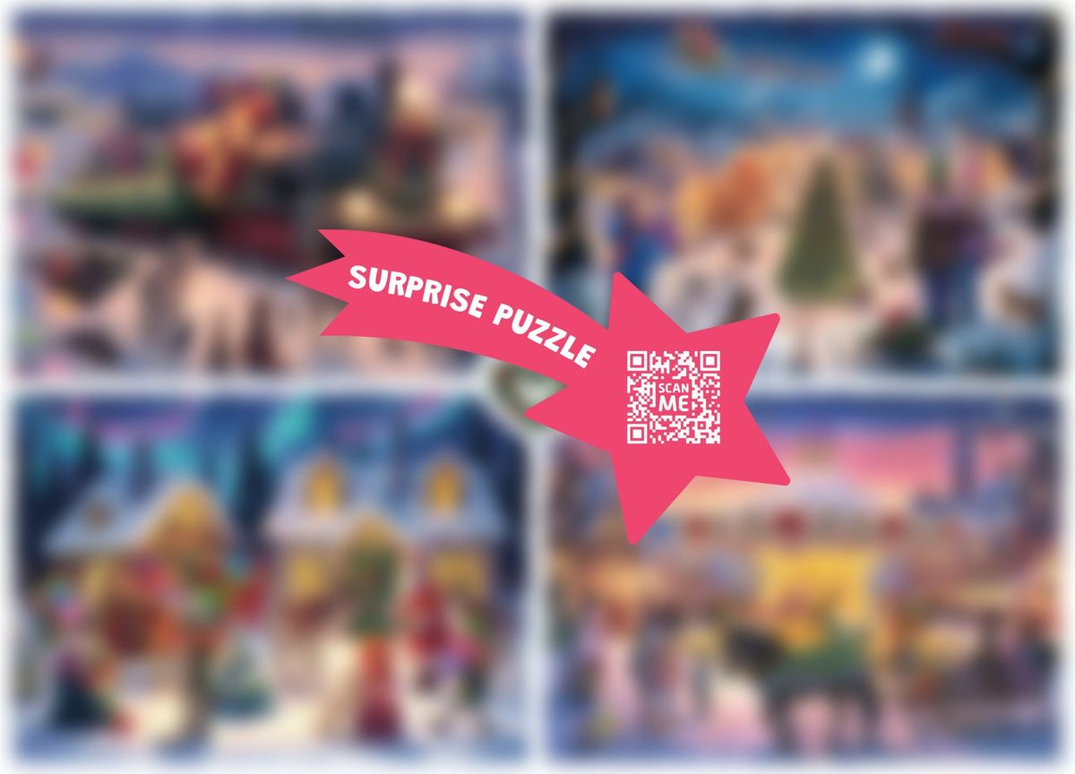 TEAMPUZZLE CHRISTMAS TIME: Christmas Wonderland – 600-Piece Jigsaw Puzzle Advent Calendar – Ages 12+