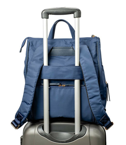 MinkeeBlue Puffer Amber Backpack with Lunch & Shoe Bag