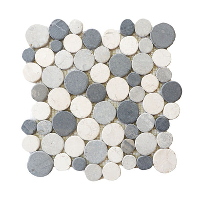 Bali Mix Round Mosaic Wall & Floor Tile