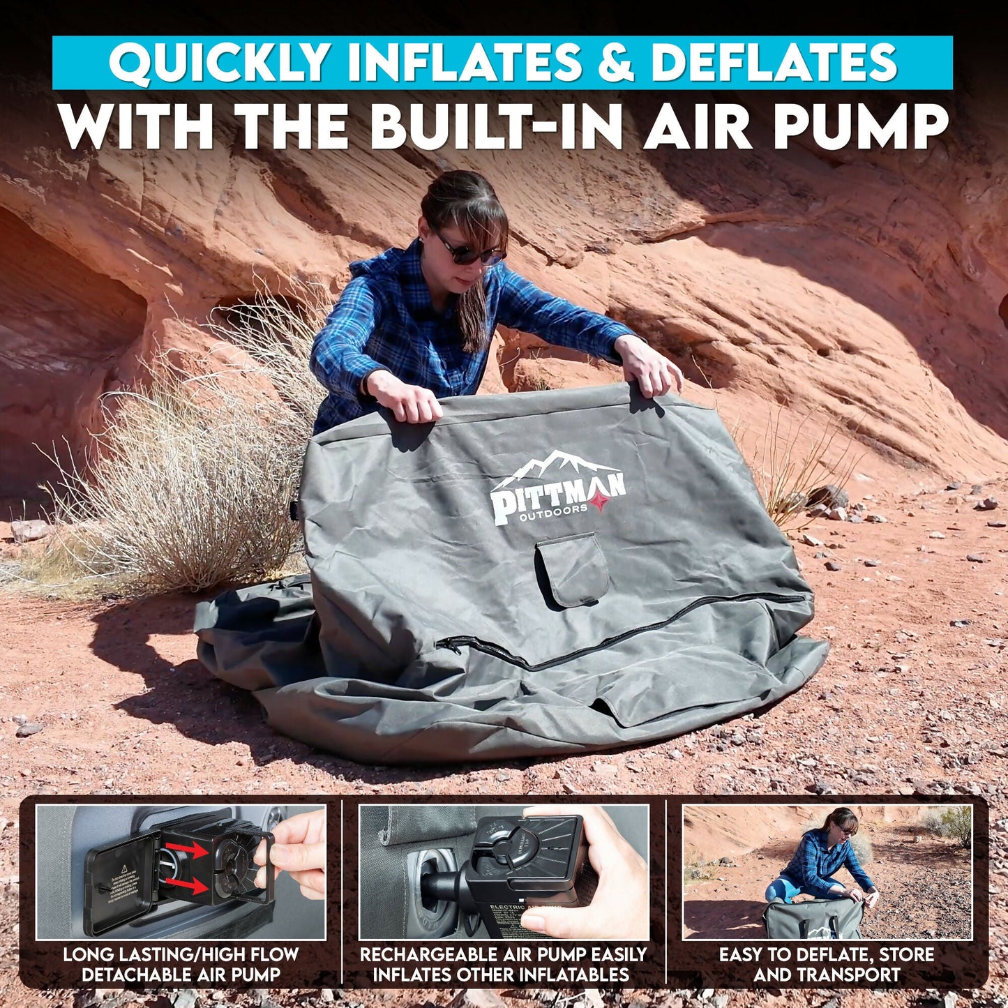 Pittman Outdoors Inflatable Air Furniture Set: Instant comfort!