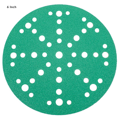 6in Hook & Loop Green Sanding Discs Fits Festool (10 Pack)