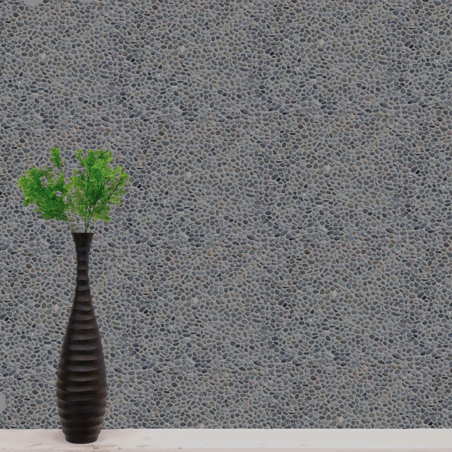 Mini Black Pebble Natural Stone Mosaic Wall & Floor Tile