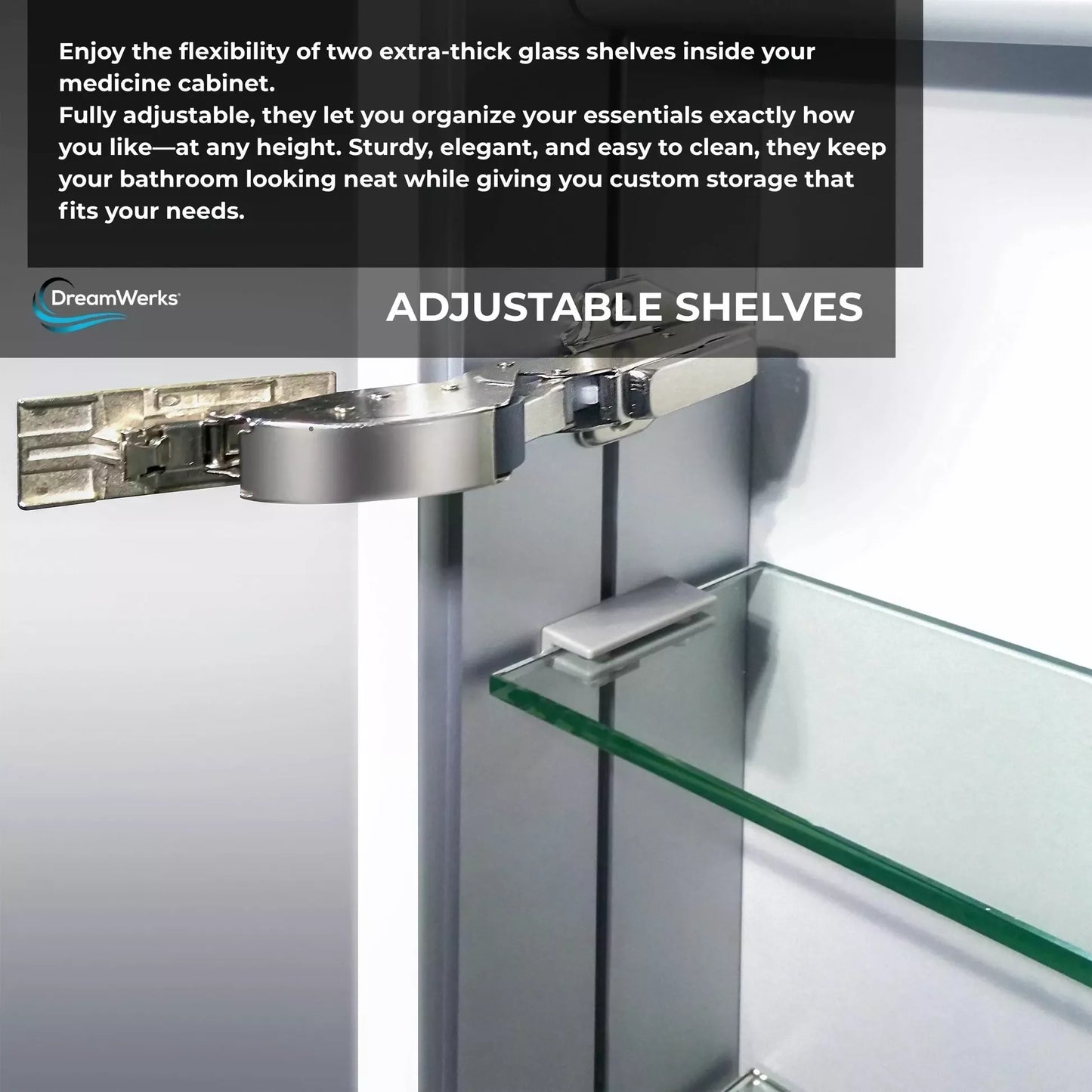 Dhalia LED Bathroom Medicine Cabinet with Defogger and Internal 3X Makeup Mirror - Available in 6 Sizes