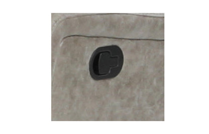 Denali Loveseat Made with Faux Leather in Gray