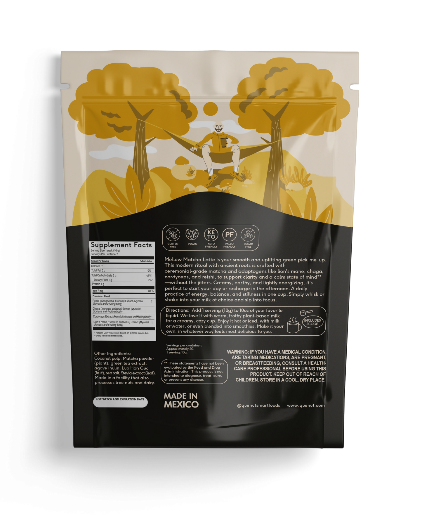 Mellow Adaptogen Blend Matcha Latte