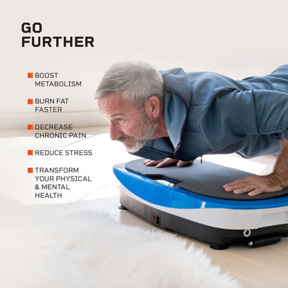 LifePro Rumblex Max 4D Vibration Plate Exercise Machine with Loop Resistance Bands - Full Body Workout Equipment for Home Fitness, Shaping, Training, Recovery, Weight Loss