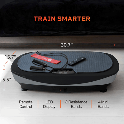 LifePro Rumblex Max 4D Vibration Plate Exercise Machine with Loop Resistance Bands - Full Body Workout Equipment for Home Fitness, Shaping, Training, Recovery, Weight Loss
