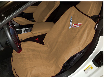 Corvette C8 Black Seat Armour  CarSeat Protector Towel