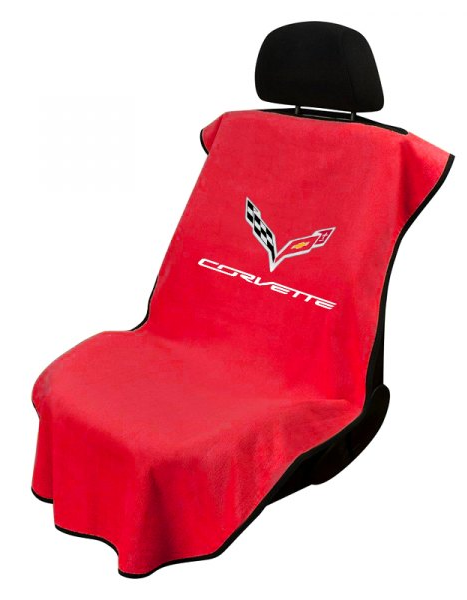 Corvette C8 Black Seat Armour  CarSeat Protector Towel