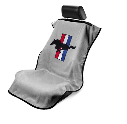 Seat Armour  Mustang Pony Grey Seat Protector Towel, 1 Pack