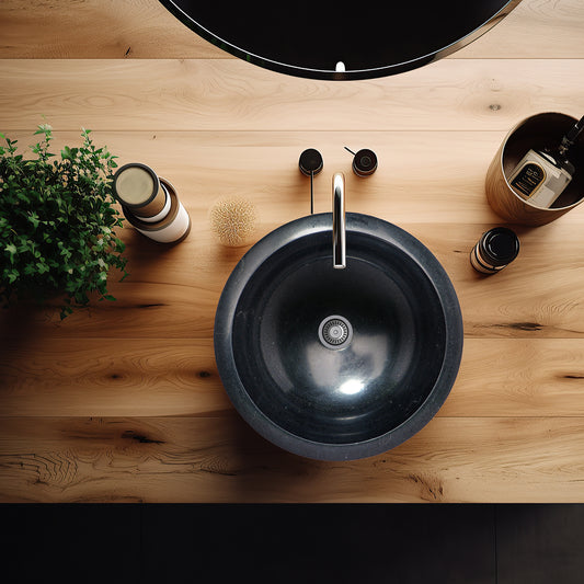 CAMERON Basalt Stone Vessel Bathroom Sink