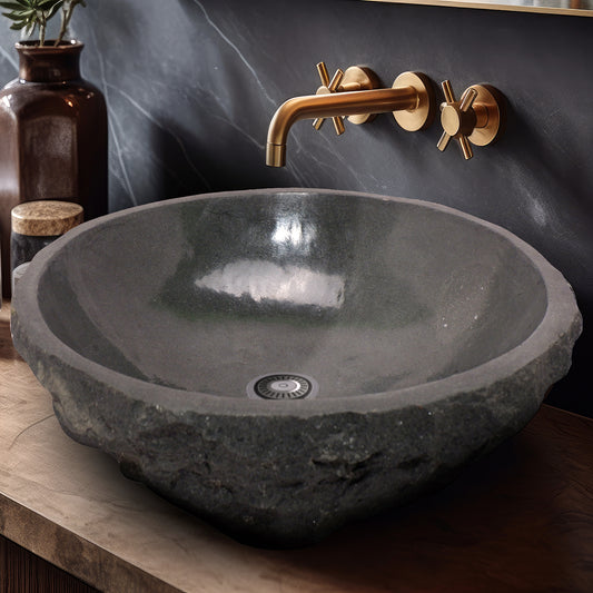 KRAKATAO Basalt Stone Vessel Bathroom Sink