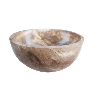 ECLIPSE Petrified Wood Stone Vessel Bathroom Sink