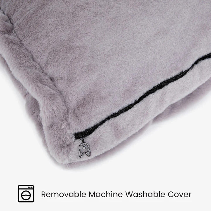 The NANDOG Super Cloud Large Pillow Bed in Pearl River Gray