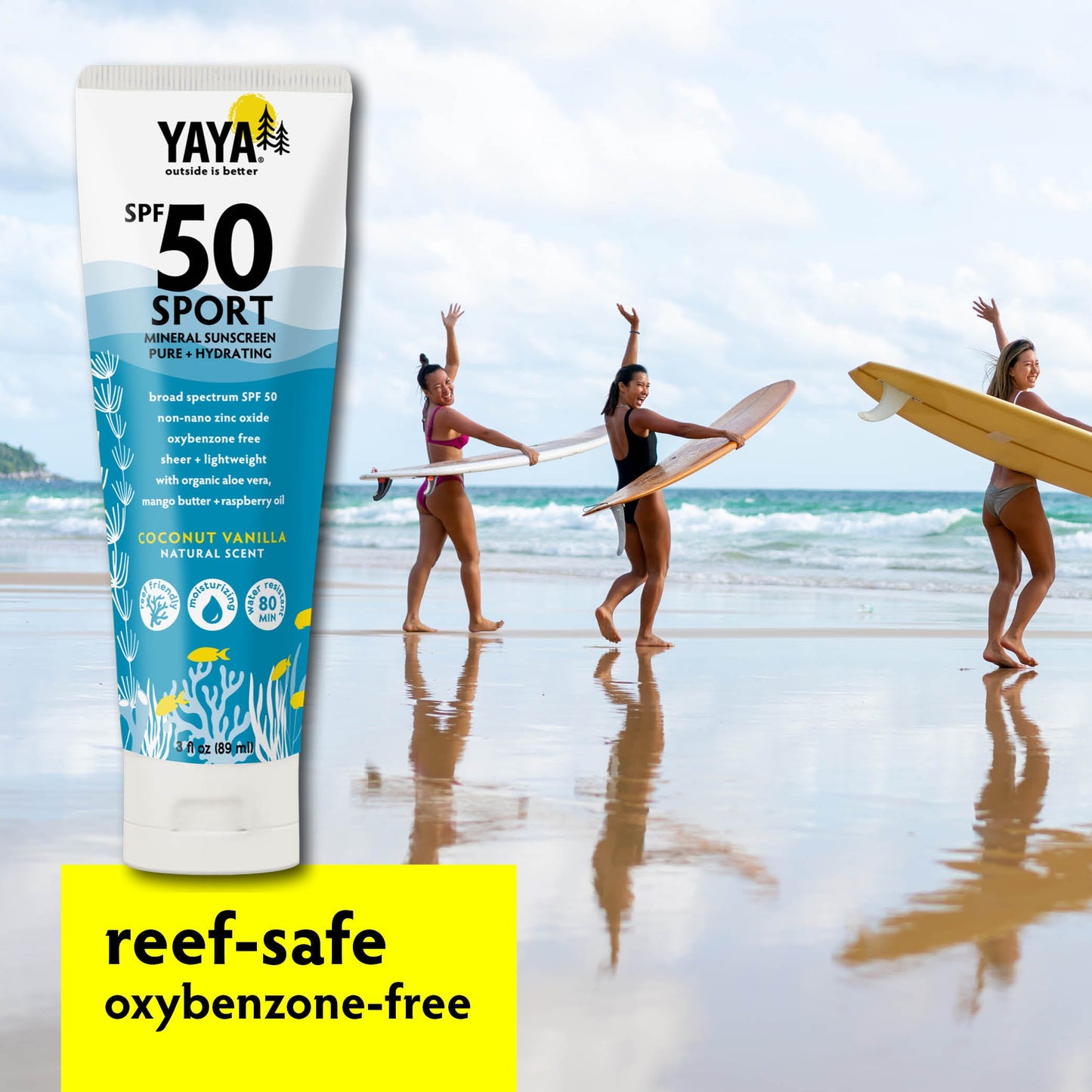 Sport SPF50 Mineral Sunscreen lotions, 2 pack, 3 fl oz ea