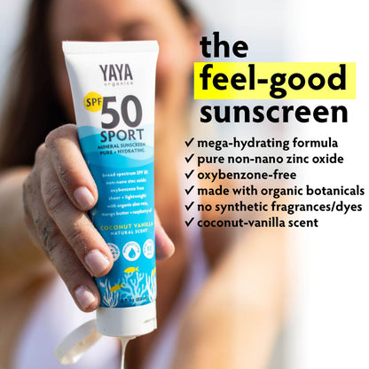 Sport SPF50 Mineral Sunscreen lotions, 2 pack, 3 fl oz ea