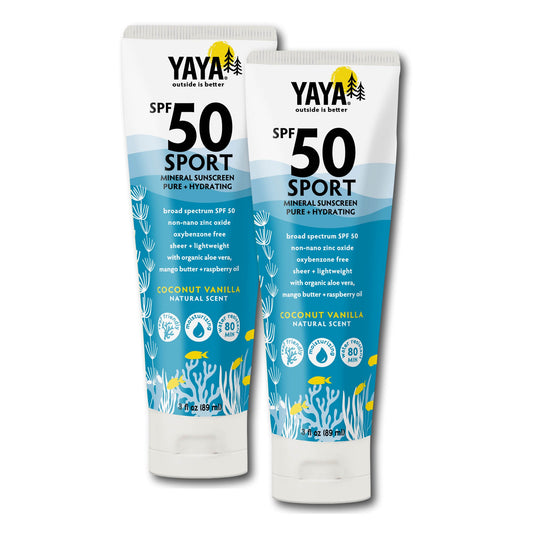 Sport SPF50 Mineral Sunscreen lotions, 2 pack, 3 fl oz ea