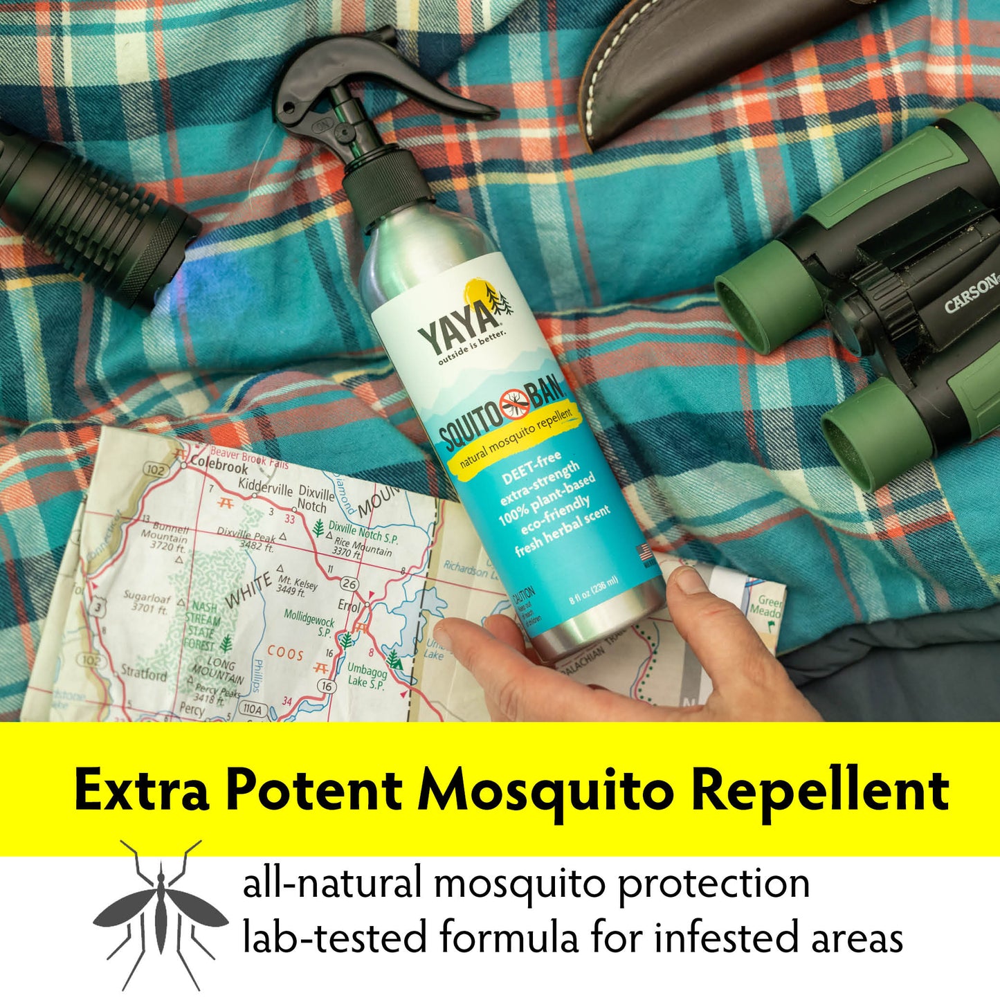 Natural Repellents Tick Ban and Squito Ban 8 oz bug sprays