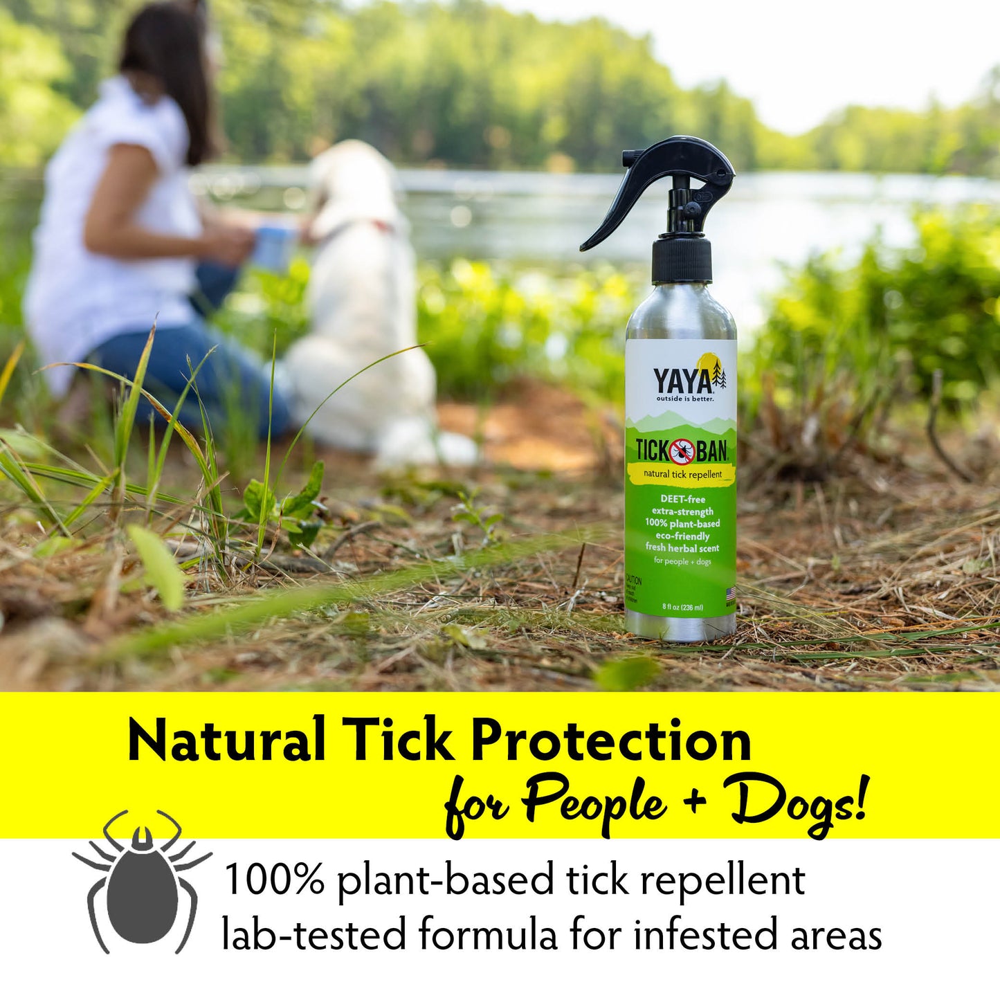 Natural Repellents Tick Ban and Squito Ban 8 oz bug sprays