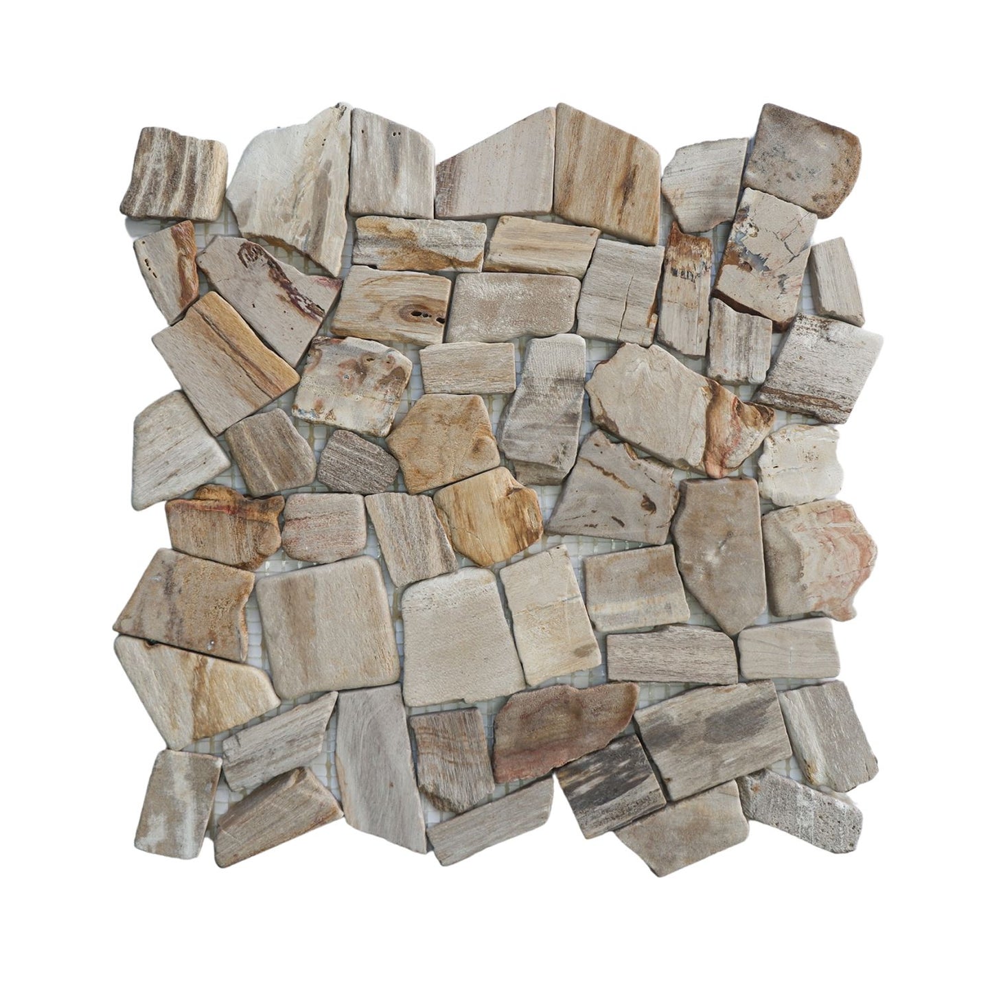 Mosaic Petrifiedwood Floor and Wall Mosaic Tile ( $19.08/sq.ft)