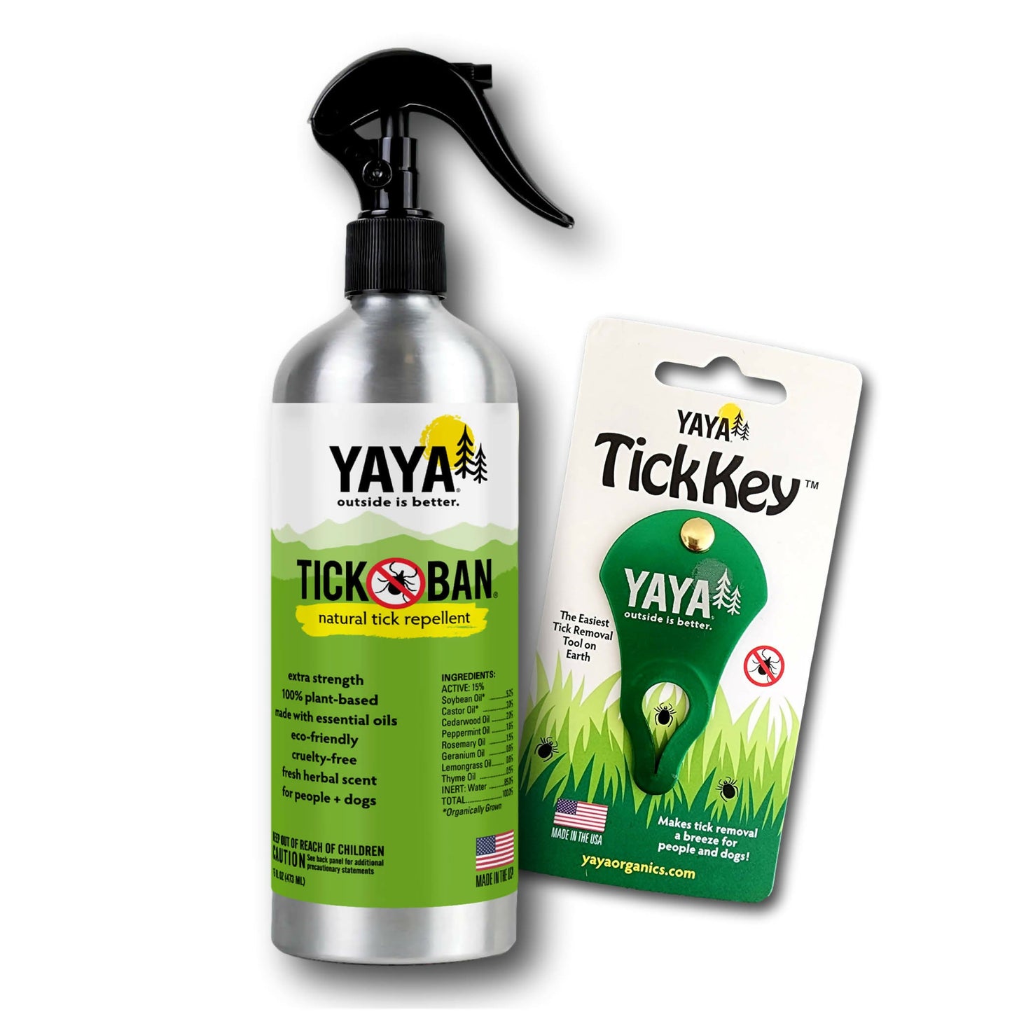 Tick Ban Repellent Spray 16 oz plus Tick Removal Tool