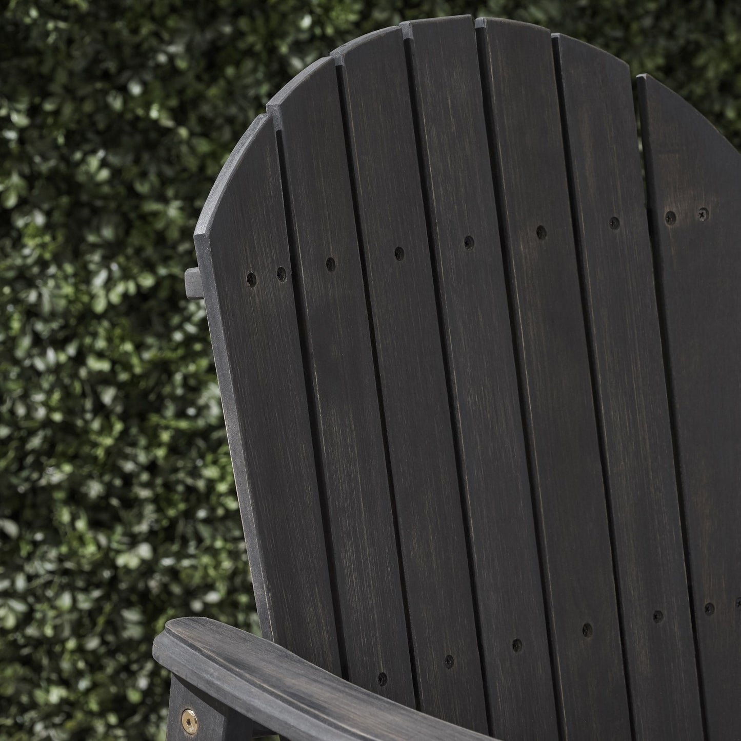 Outdoor Weather Resistant Acacia Wood Adirondack Dining Chairs (Set of 2)