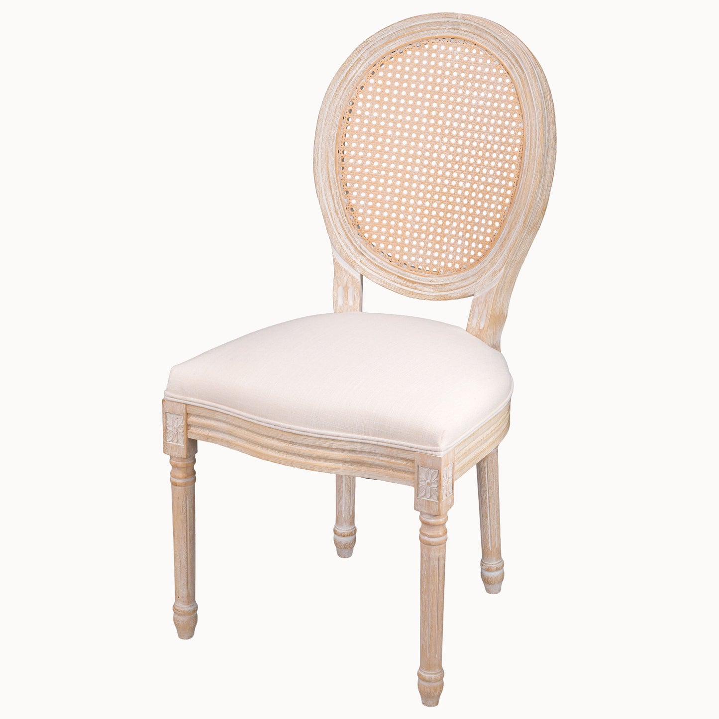 French Country Dining Chairs & Round Back (Set of 2)