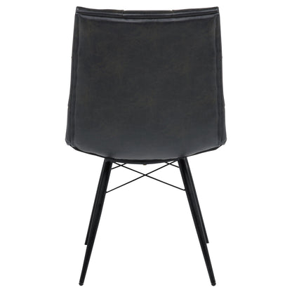 Tufted Back Dining Chairs (Set of 4) - Black