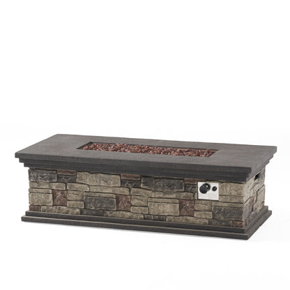 Fire Pit With Lightweight Concrete And Steel Frame