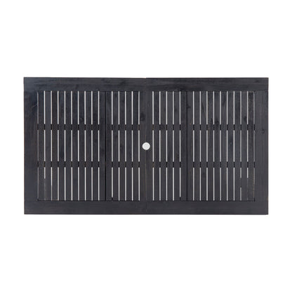 Outdoor Expandable Dining Table With Square Legs