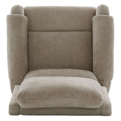 Manual Recliner Massage Chair With Swivel Rocker, 8 Massage Modes, Side Storage Pocket