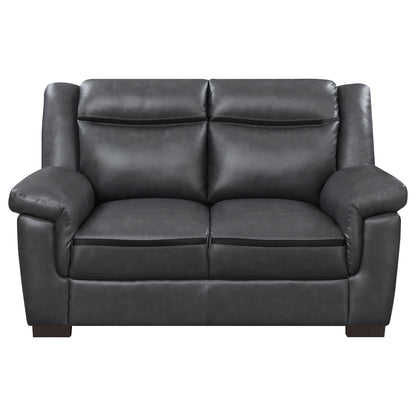 Borden - 2 Piece Living Room Set With Smooth Upholstery - Gray