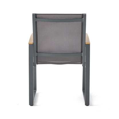 Aresha - Metal Outdoor Dining Armchair (Set of 2) - Gray