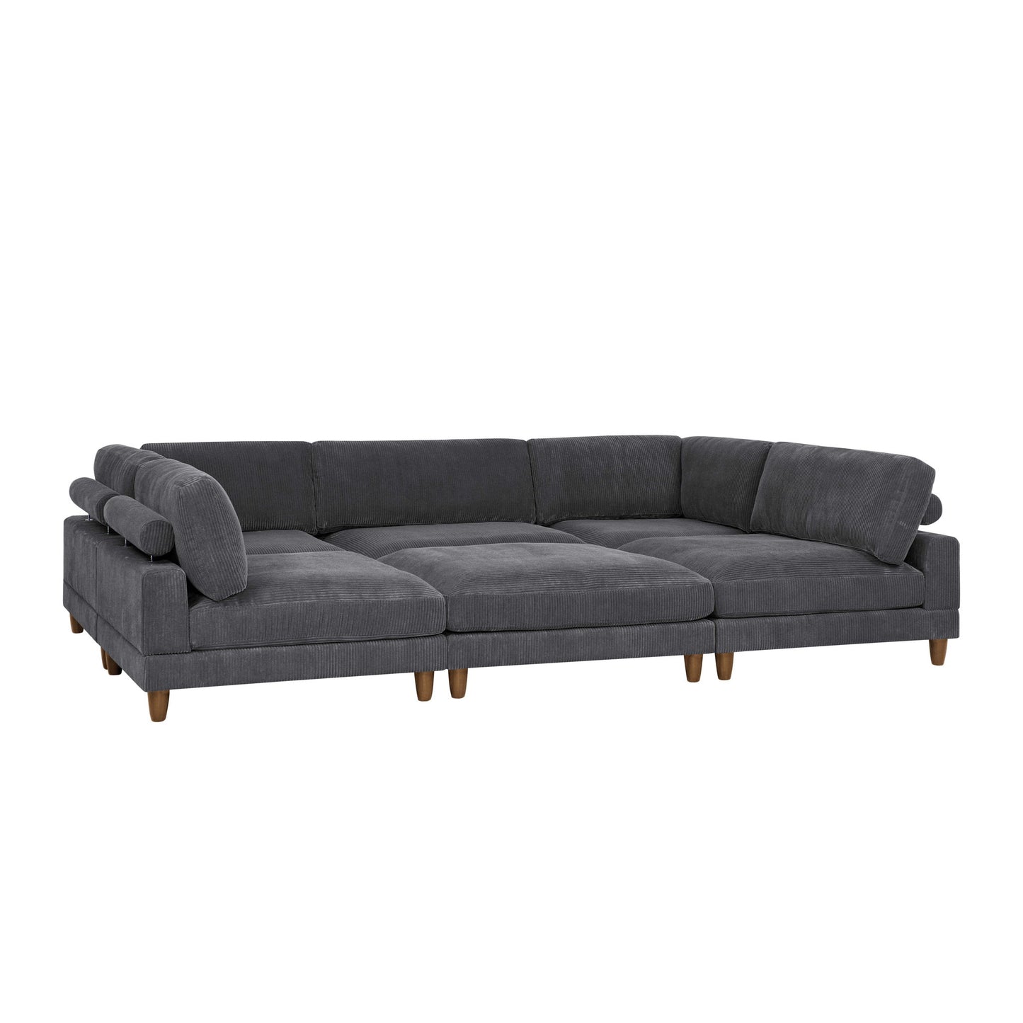 Modern Modular Sectional With Adjustable Back Support