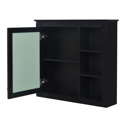 Bathroom Vanity With Top Sink, 2 Doors And 3 Drawers, Freestanding Set With Mirror Cabinet