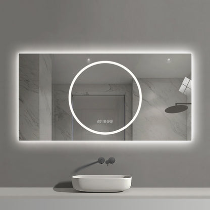 LED Vanity Mirror With Anti Fog & Dimmable Lights, Wall-Mounted - Antique Silver